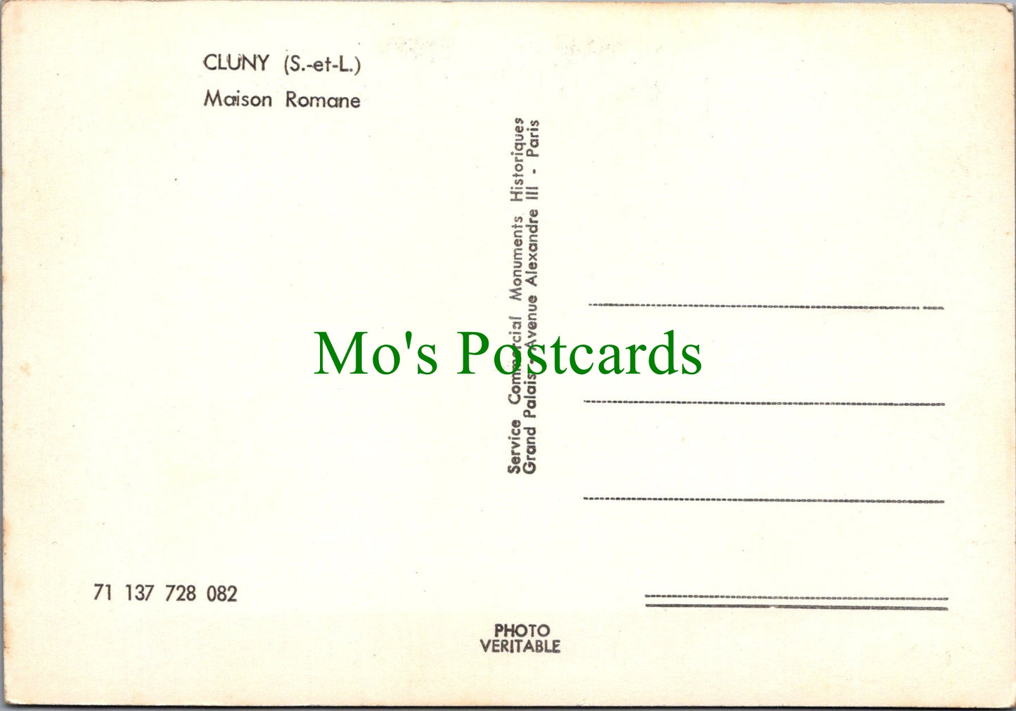 France Postcard - Maison Romane, Cluny SW12186