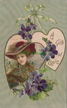 Load image into Gallery viewer, Embossed Greetings Postcard - A Gift of Love, Friendship SW13034