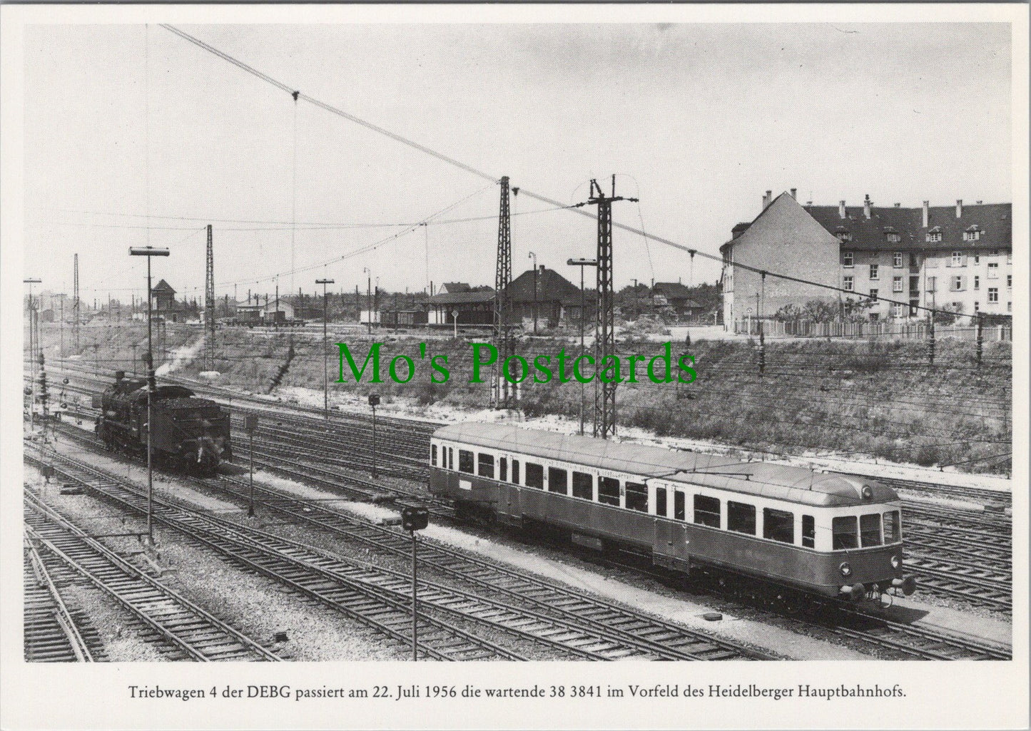 Germany Postcard - German Railway Transport, Locomotive History SW17074