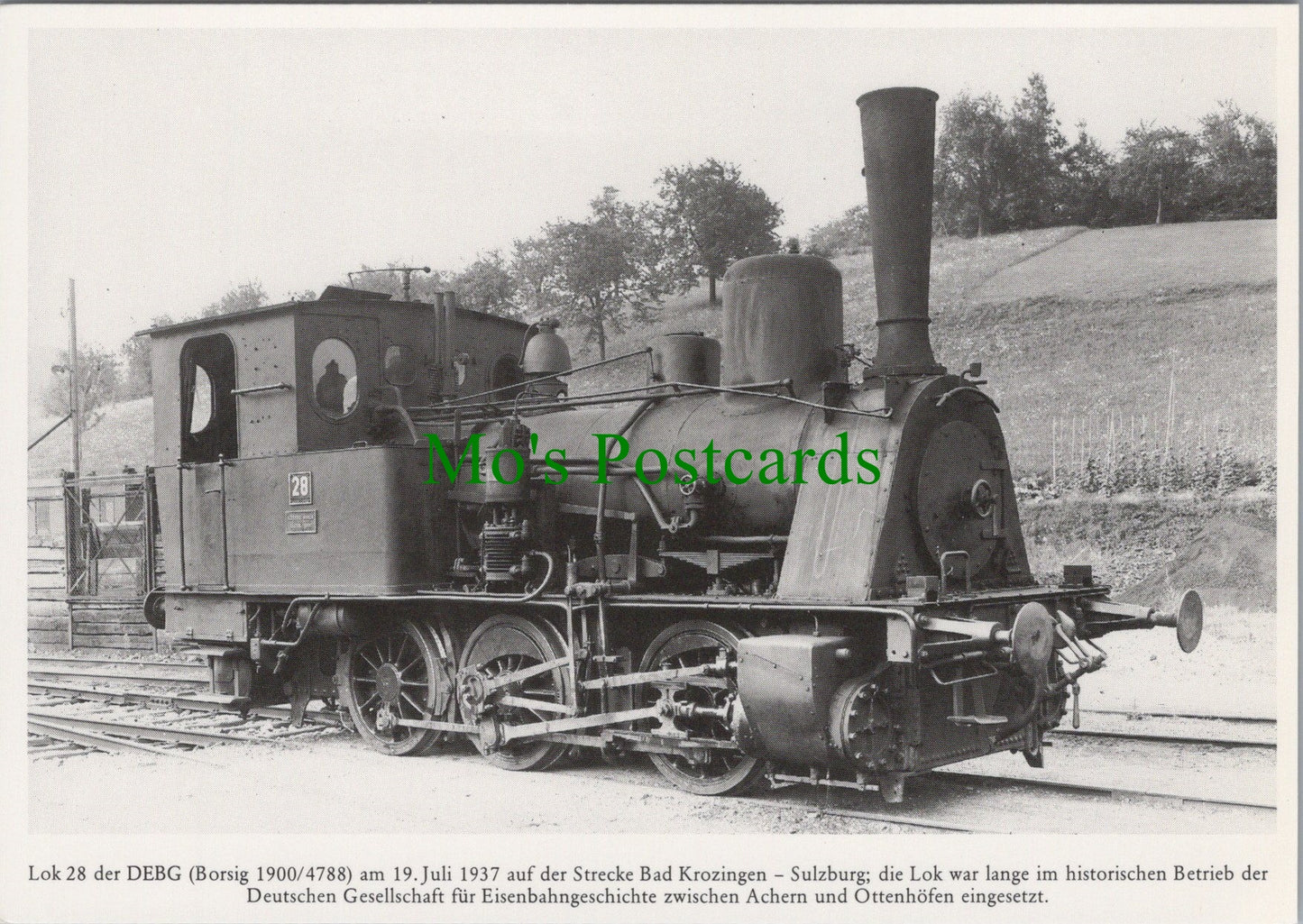 Germany Postcard - German Railway Transport, Locomotive History SW17076