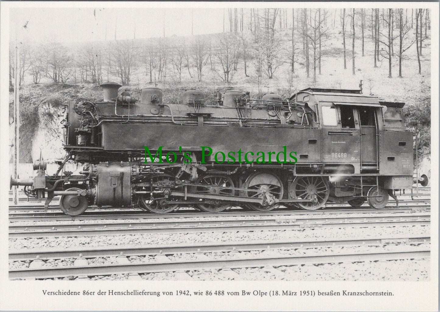 Germany Postcard - German Railway Transport, Locomotive History SW17078