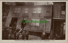 Load image into Gallery viewer, Cheshire Postcard - Dangerous Collapse of Northwich Main Road SW13320