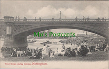 Load image into Gallery viewer, Nottinghamshire Postcard - Nottingham, Trent Bridge During Holiday SW13349