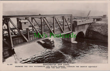 Load image into Gallery viewer, Lancashire Postcard - Manchester Ship Canal, The Barton Aqueduct SW13386