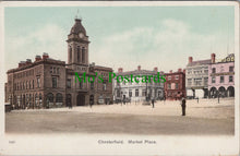 Load image into Gallery viewer, Derbyshire Postcard - Chesterfield Market Place SW13517