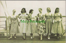 Load image into Gallery viewer, Nostalgia Postcard - Eastbourne, July 1956. Girls Wearing Summer Dresses SW12601