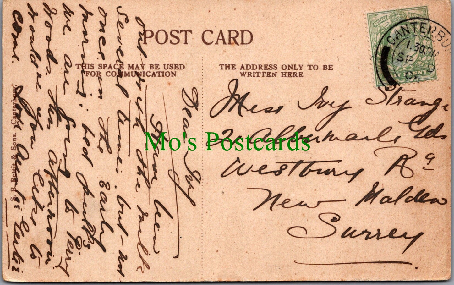 Kent Postcard - Tonford Gateway Near Canterbury SW12615