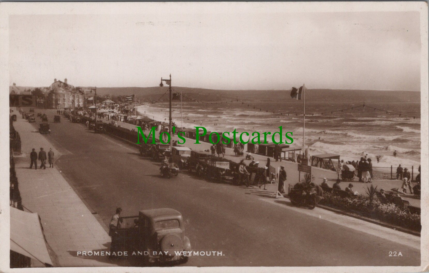 Dorset Postcard - Weymouth Promenade and Bay SW12636