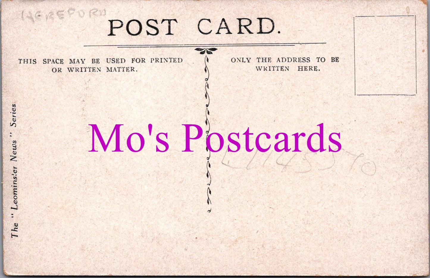 Herefordshire Postcard - Grammar School, Weobley SW14503
