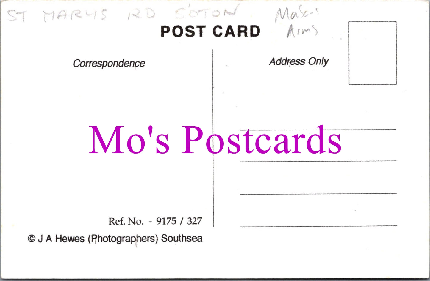 Hampshire Postcard - The Masons Arms, St Marys Road, Southampton SW14508