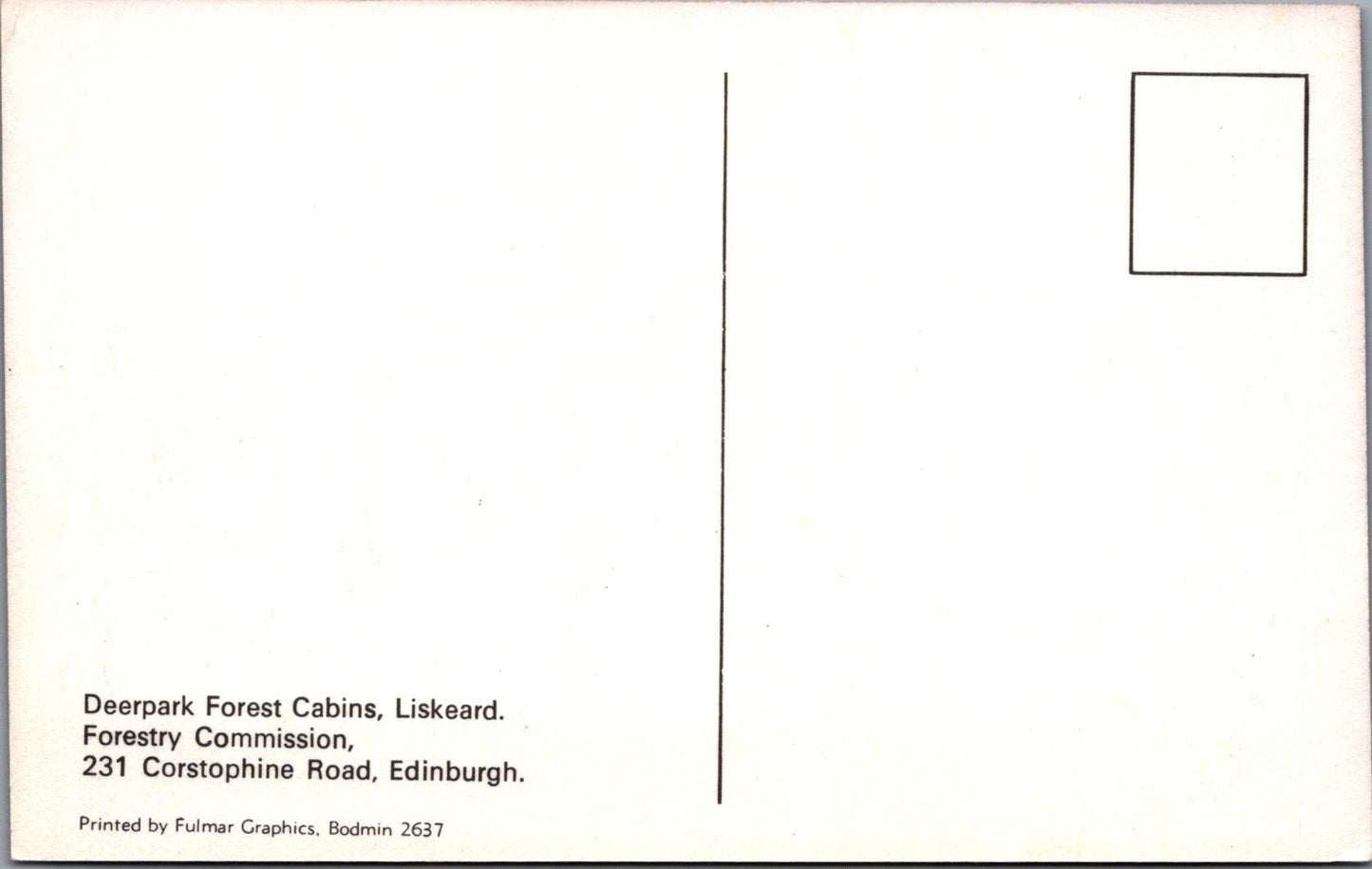 Cornwall Postcard - Deerpark Forest Cabins, Liskeard SW16073
