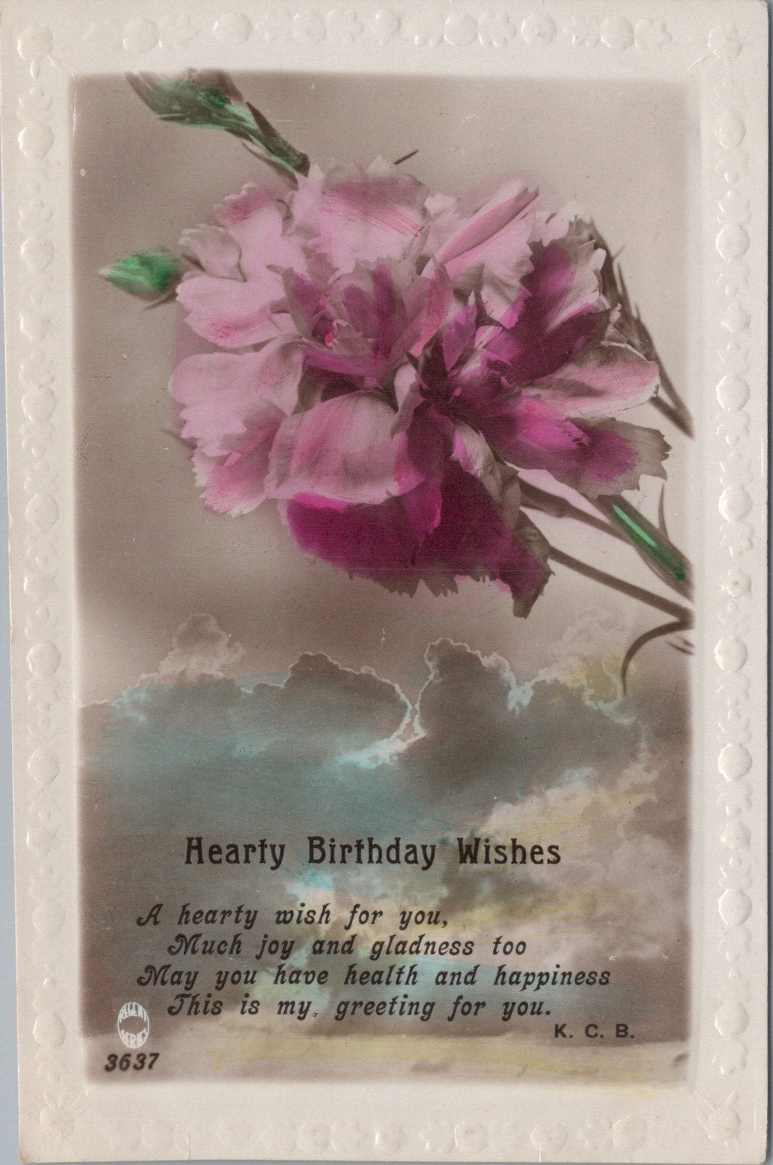 Greetings Postcard - Hearty Birthday Wishes SW16119