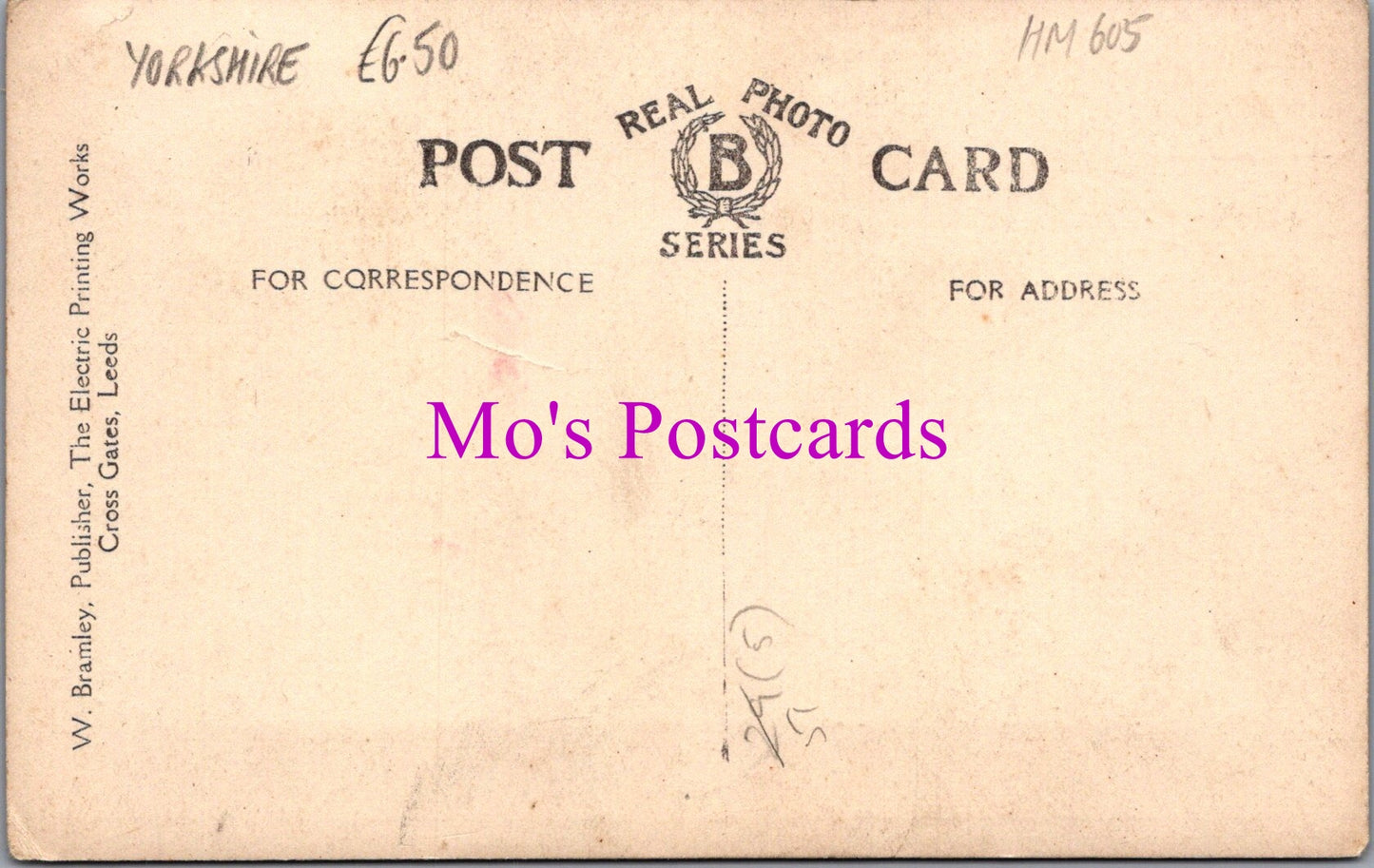 Yorkshire Postcard - Sledmere House, Sledmere HM605