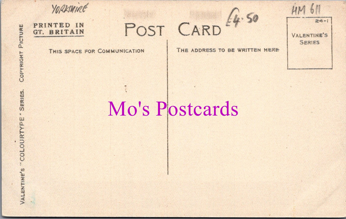 Yorkshire Postcard - Bridlington, St Annes Convalescent Home HM611