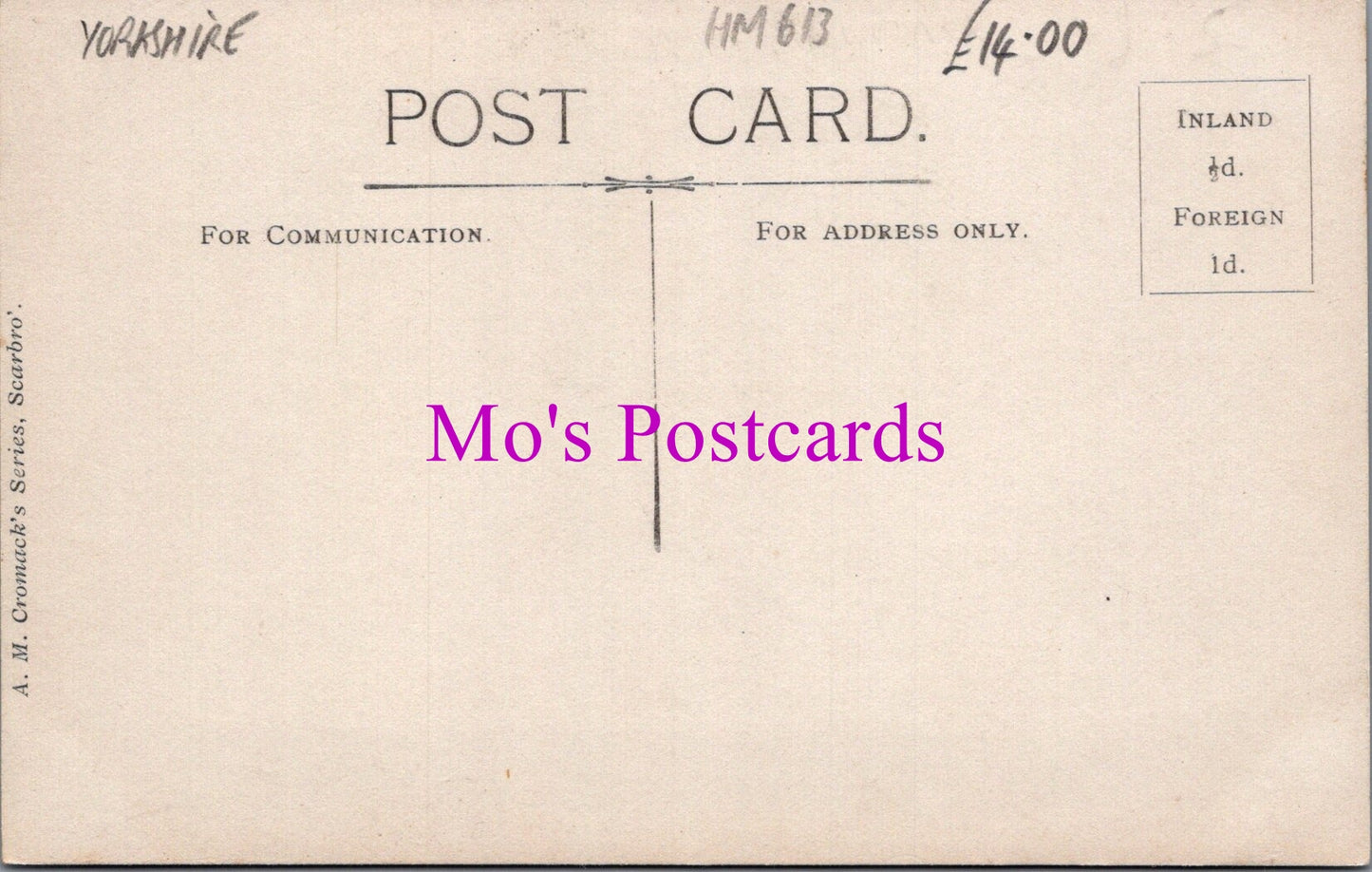 Yorkshire Postcard - Hackness Village HM613
