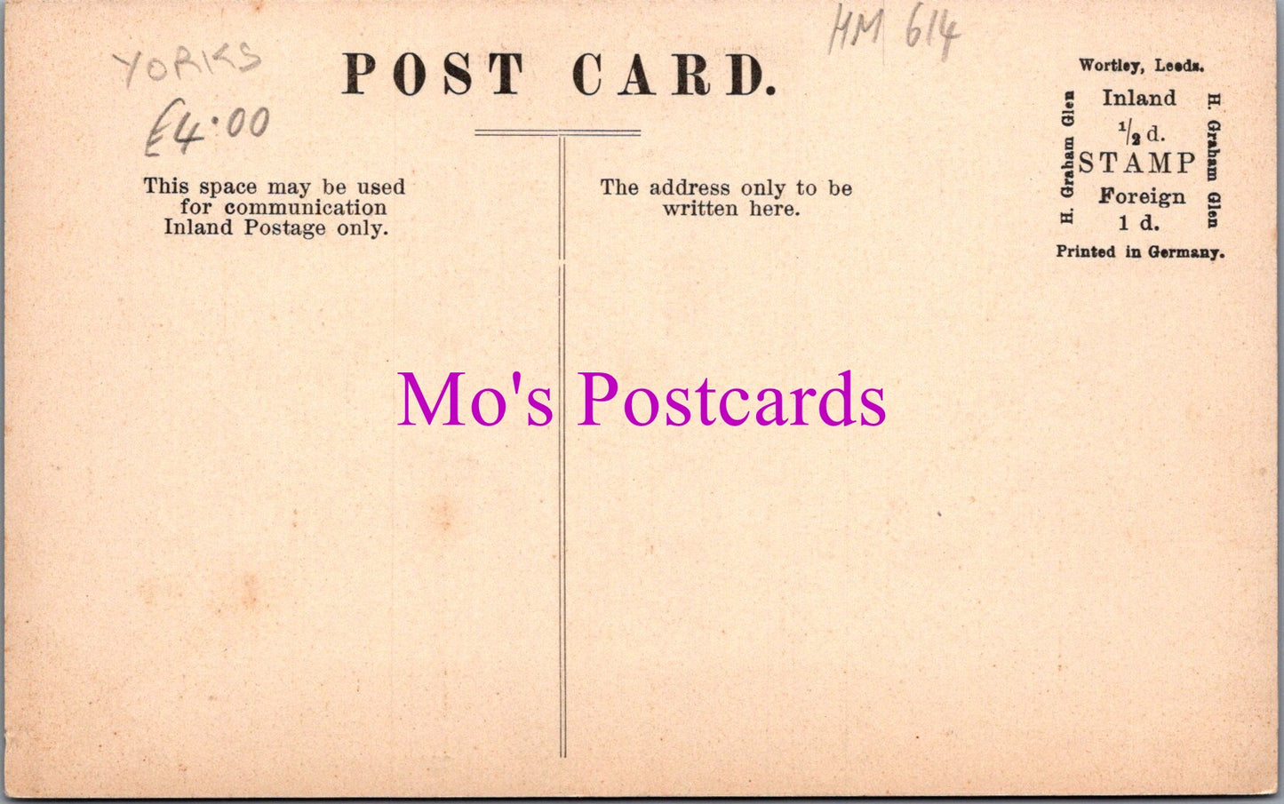 Yorkshire Postcard - Stockbridge No 1, Keighley HM614