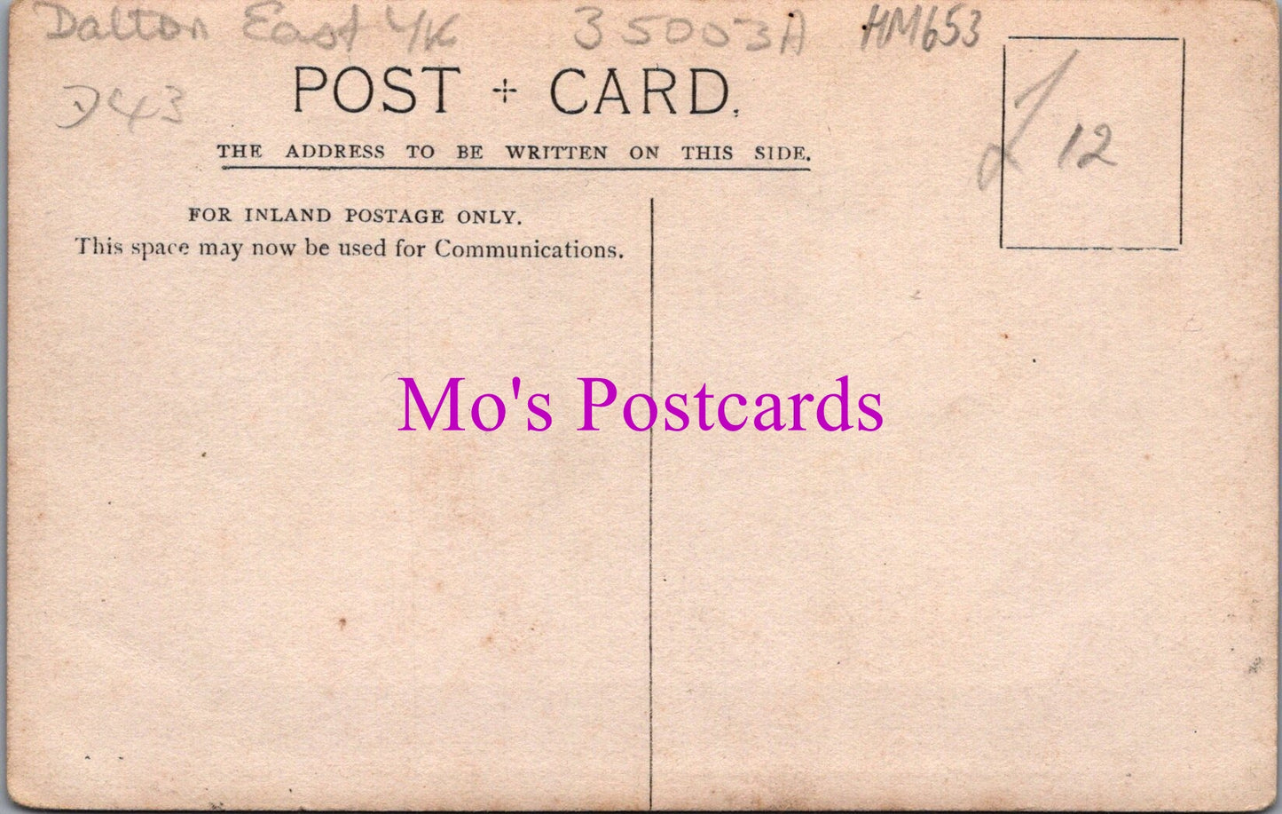 Yorkshire Postcard - Dalton Village? HM653