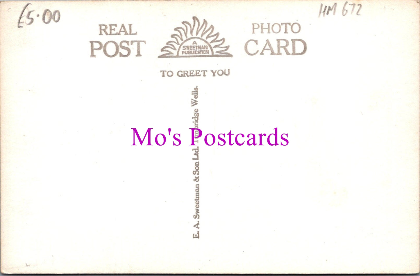 Somerset Postcard - Brandish Street, Allerford HM672