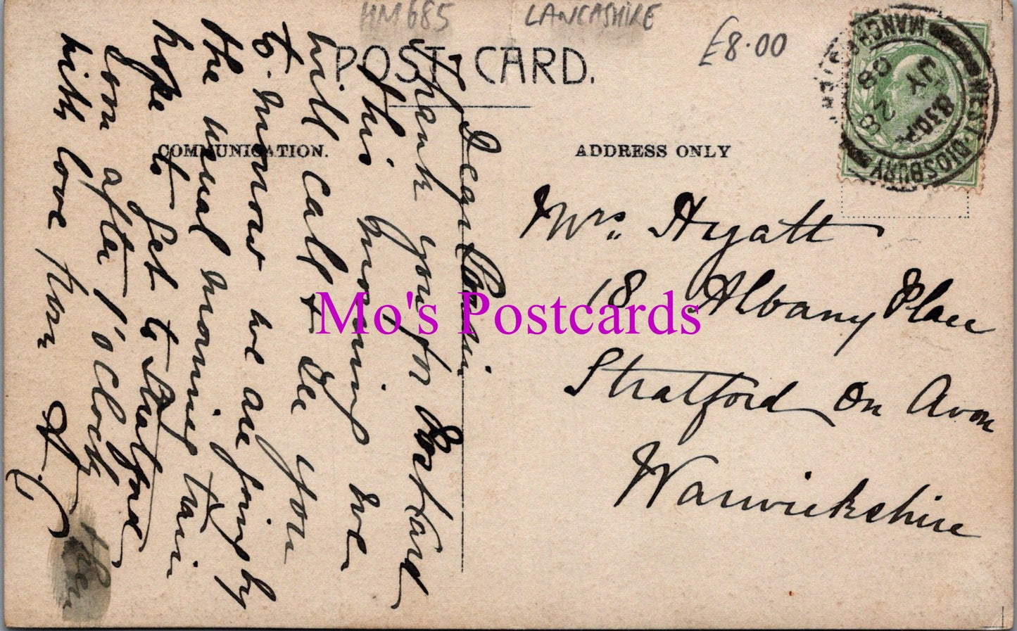 Lancashire Postcard - Cavendish Road Schools, West Didsbury HM685