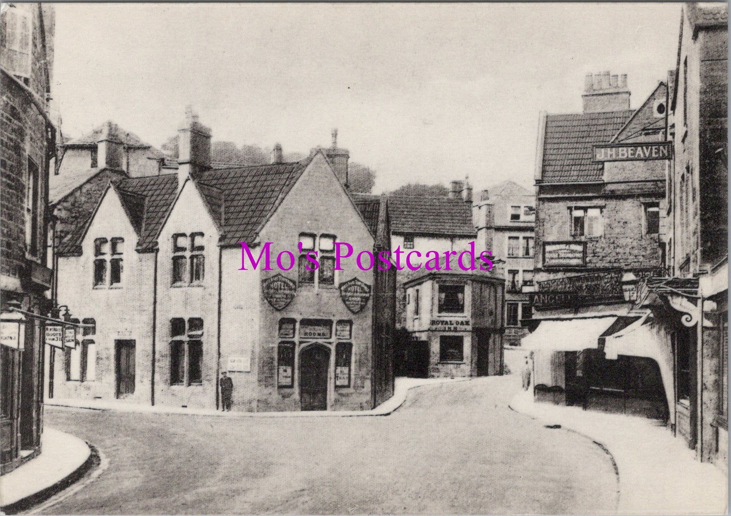 Wiltshire Postcard - Bradford On Avon Market and Silver Streets SW16202