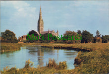 Load image into Gallery viewer, Wiltshire Postcard - Salisbury Cathedral and River Avon SW13682