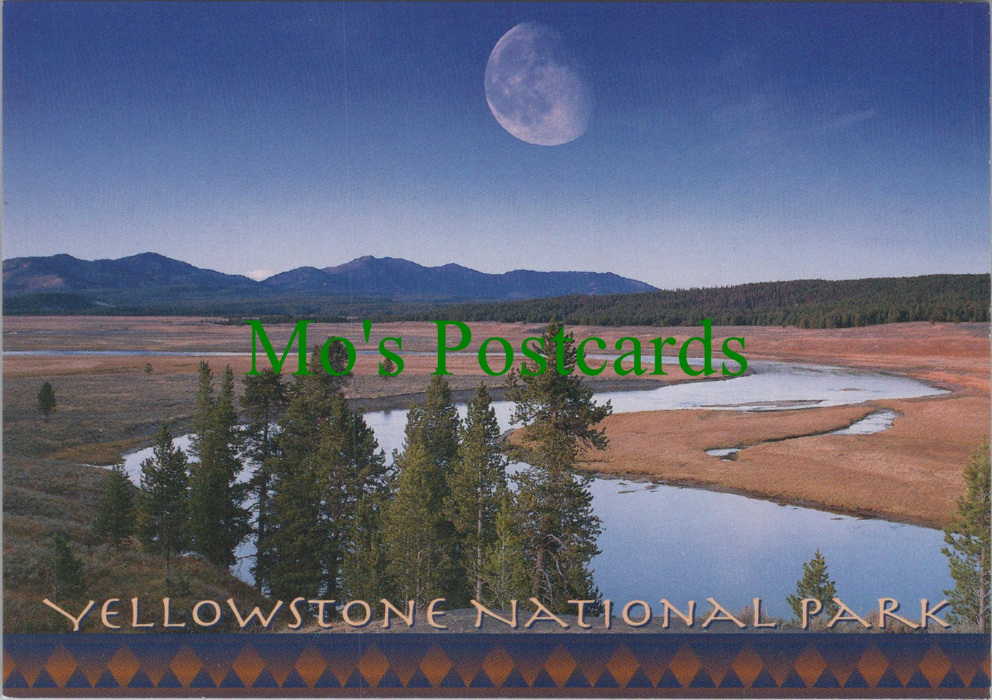 America Postcard - Hayden Valley and Yellowstone River SW13708