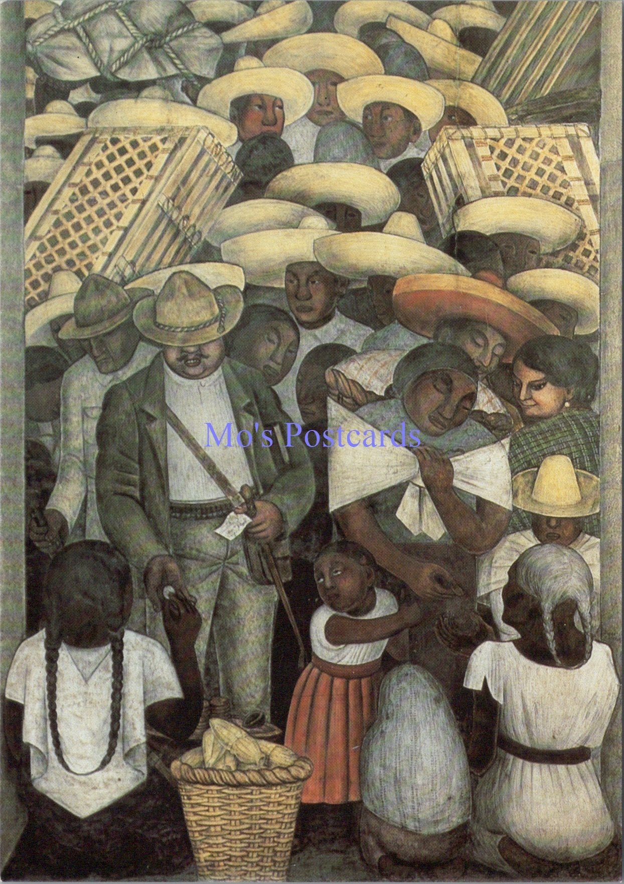 Art Postcard - The Market Fresco, Diego Rivera SW14130
