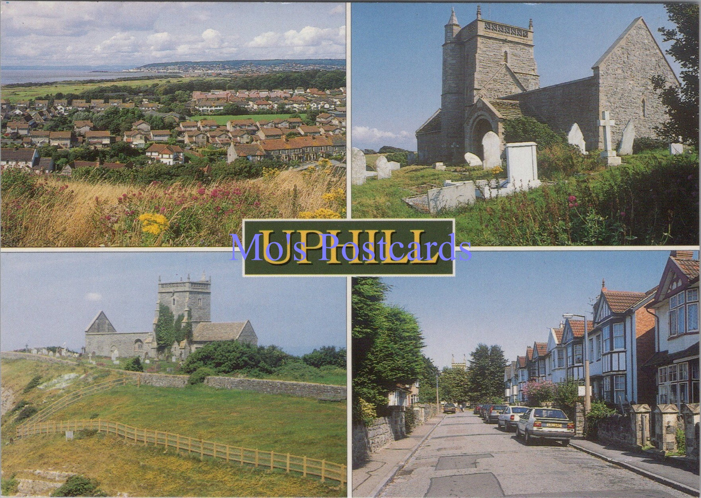 Somerset Postcard - Views of Uphill SW14152