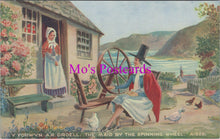 Load image into Gallery viewer, Fashion Postcard - The Maid By The Spinning Wheel SW15634