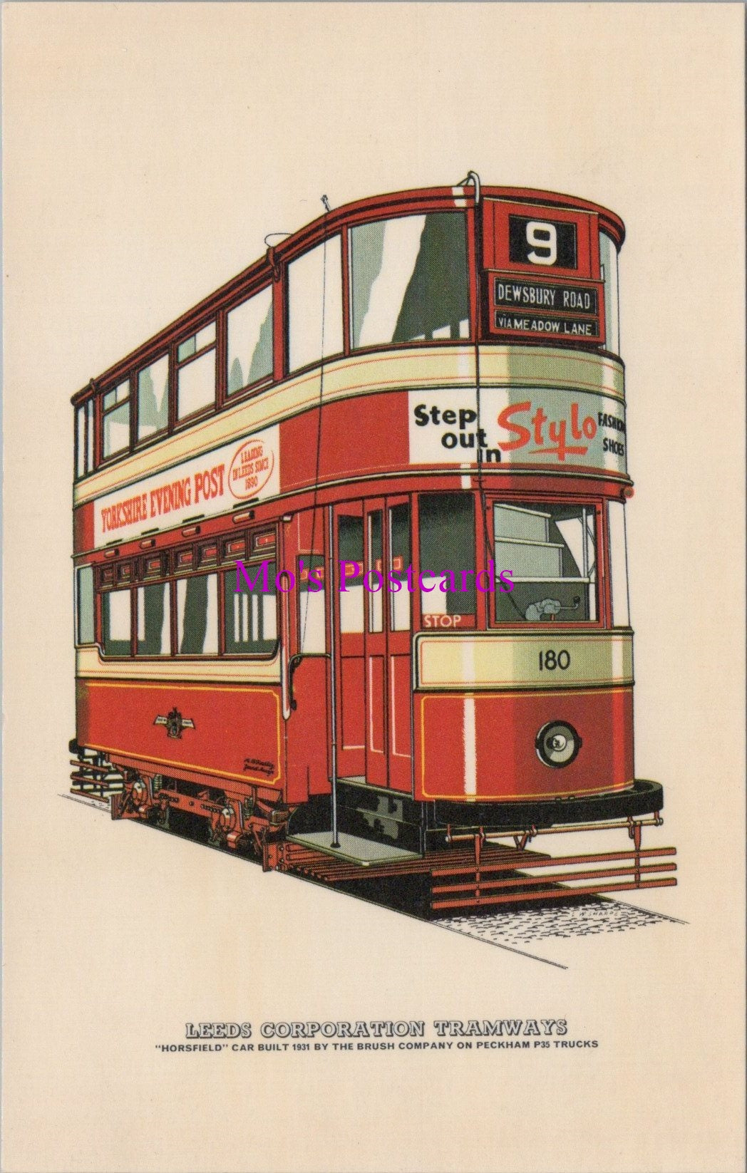 Transport Postcard - Leeds Corporation Tramways SW15642