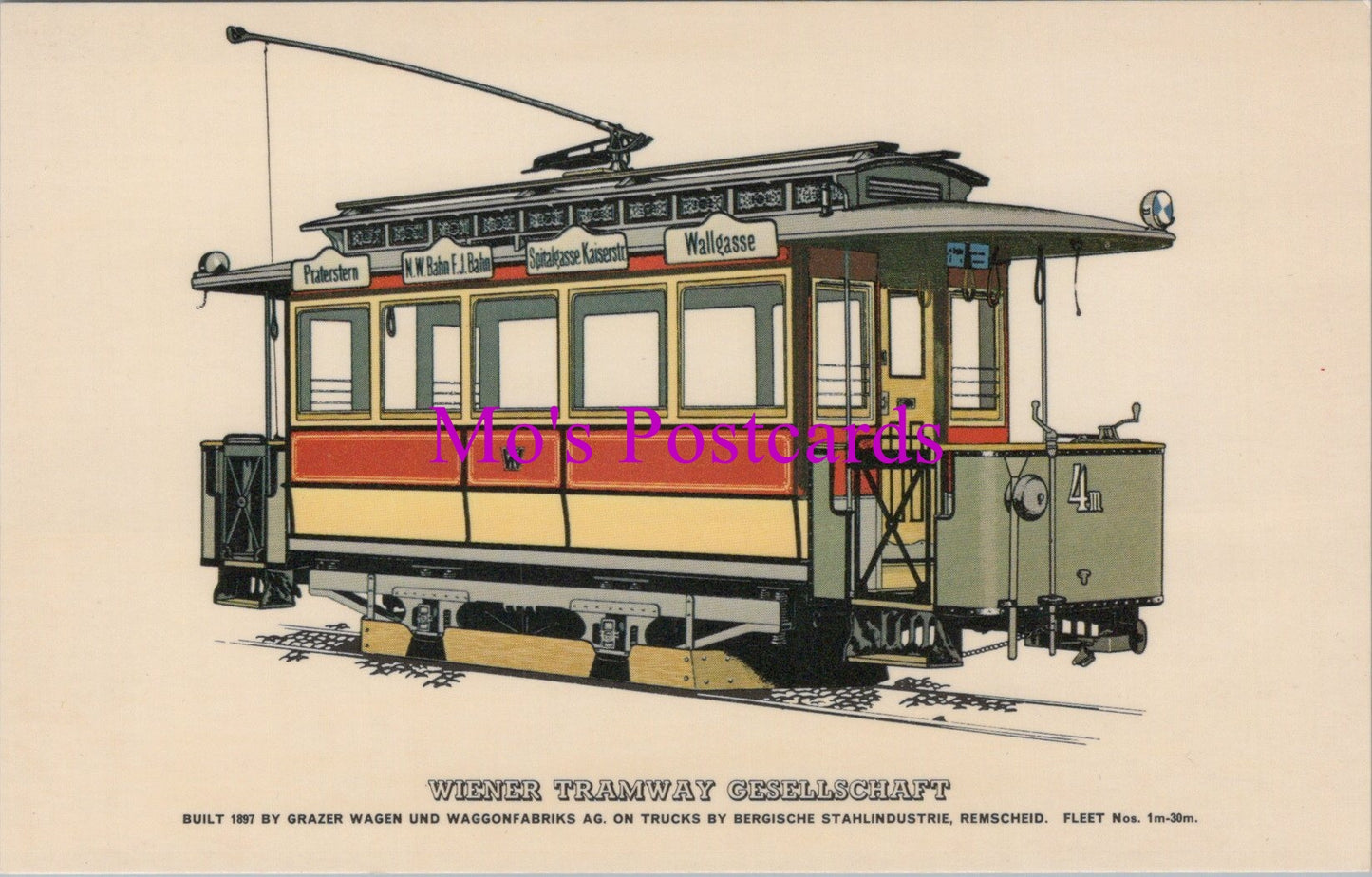 Transport Postcard - Wiener Tramway Gesellschaft SW15643