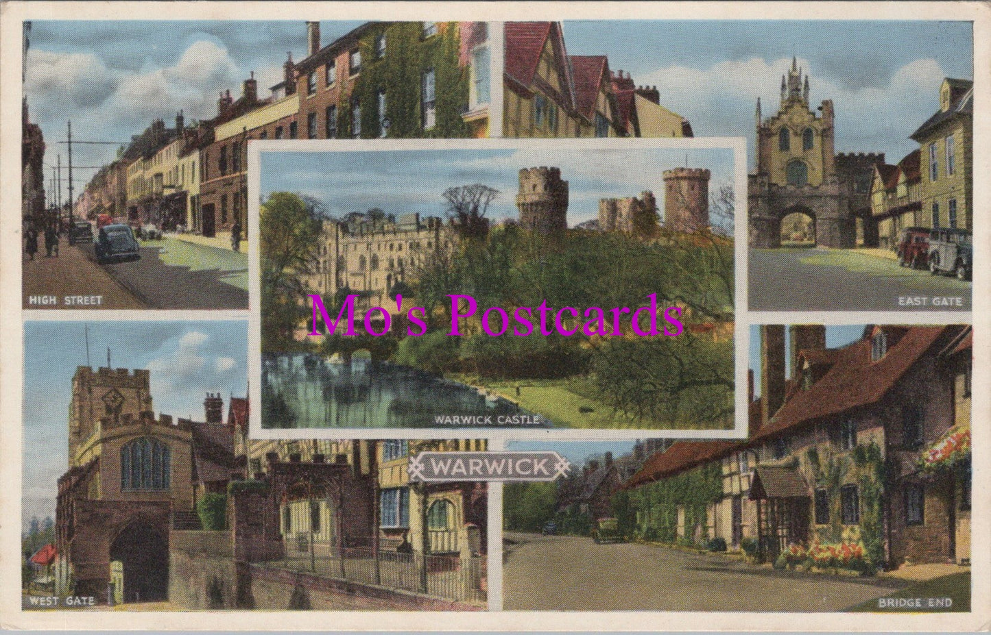 Warwickshire Postcard - Views of Warwick SW15318