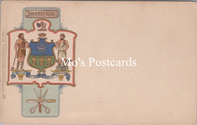 Load image into Gallery viewer, Heraldic Postcard - Embossed Heraldry, Sheffield, Yorkshire SW16579
