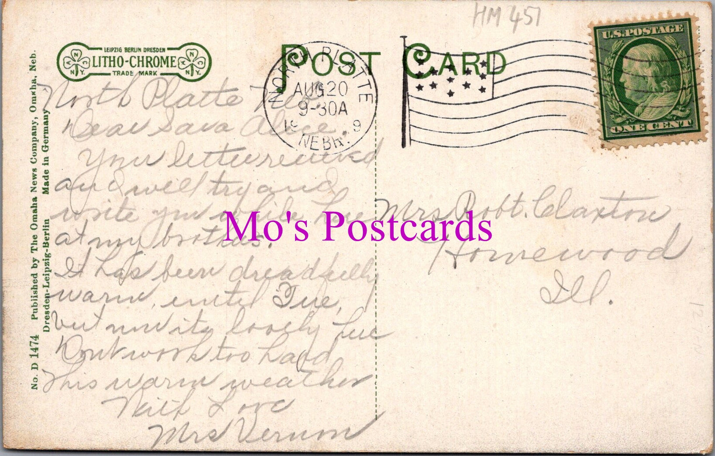America Postcard - Masonic Temple, North Platte, Nebraska HM451
