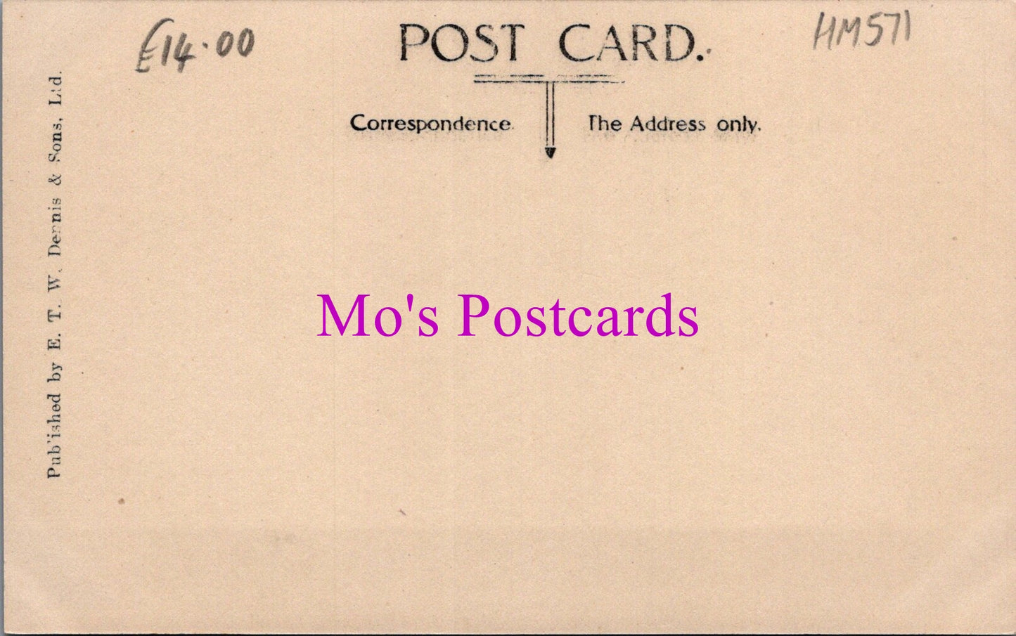 Yorkshire Postcard - The Great Fire, Market Street, Scarborough HM571