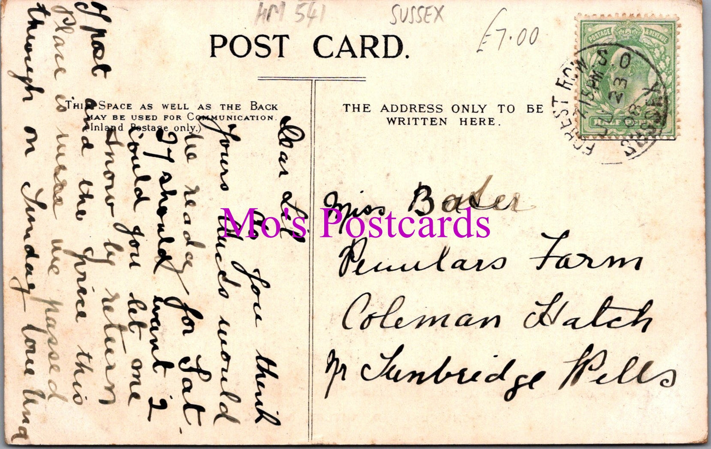 Sussex Postcard - Chapel Wood, Nutley HM541