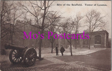 Load image into Gallery viewer, London Postcard - Tower of London, Site of The Scaffold HM387