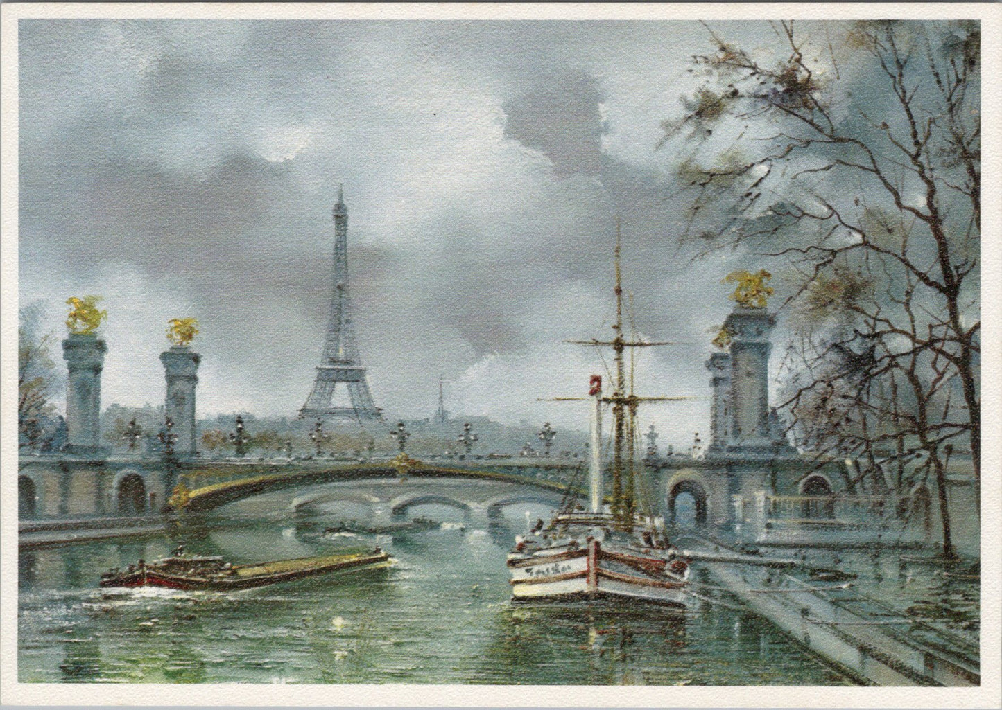 France Postcard - Paris, Tour Eiffel, Artist Maurice Legendre SW15670