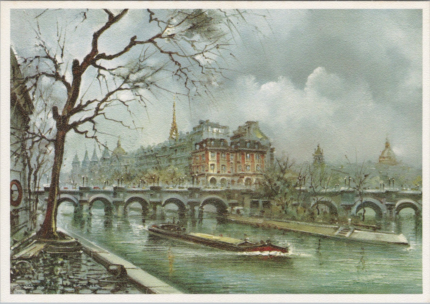 France Postcard - Paris, La Cite, Artist Maurice Legendre SW15674