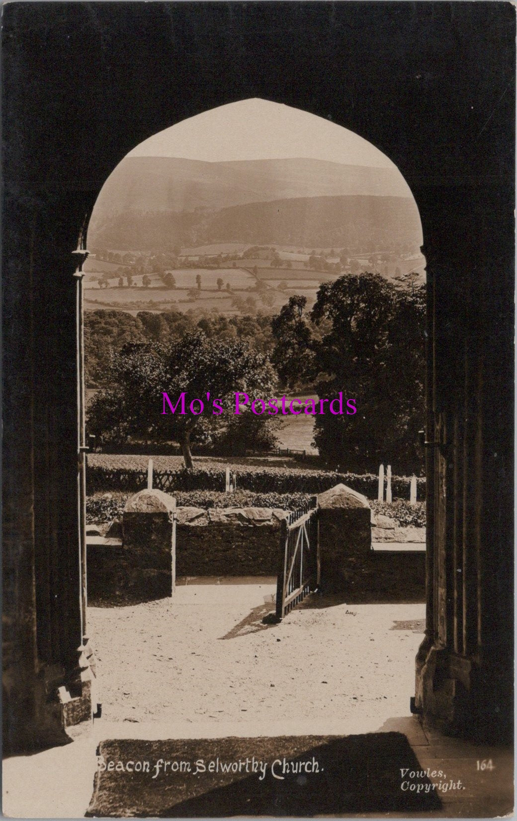 Somerset Postcard - Beacon From Selworthy Church SW16376