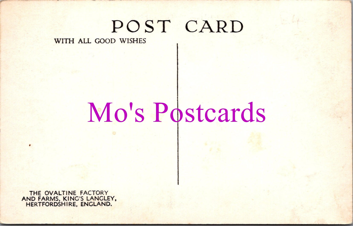 Hertfordshire Postcard - The Ovaltine Factory and Farms, King's Langley SW14771