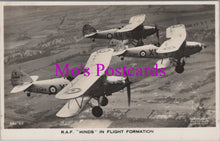 Load image into Gallery viewer, Military Aviation Postcard - R.A.F. "Hinds" in Flight Formation SW14782