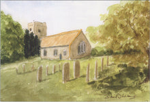 Load image into Gallery viewer, Norfolk Postcard - Salhouse Church, Artist Frank Thomas SW15716