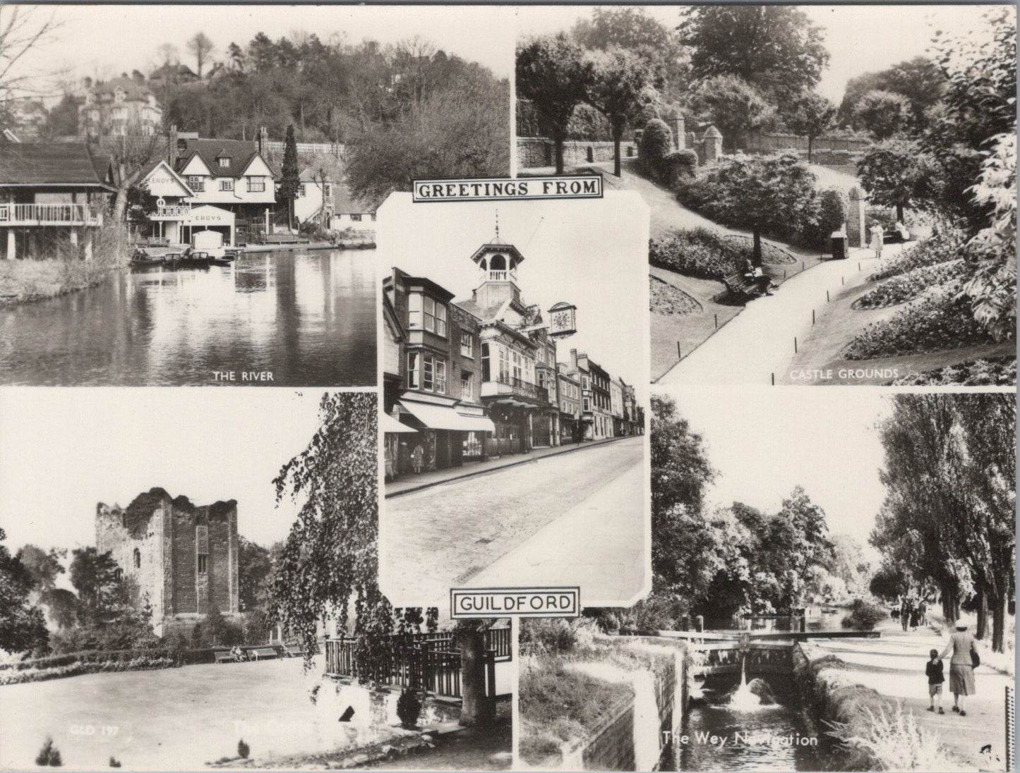 Surrey Postcard - Greetings From Guildford SW15722