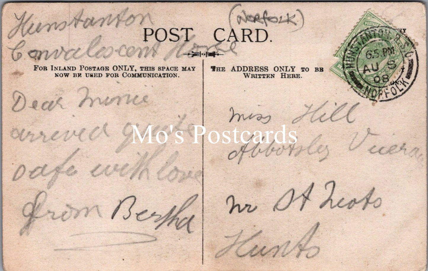 Norfolk Postcard - Horse and Cart at Hunstanton SW15555