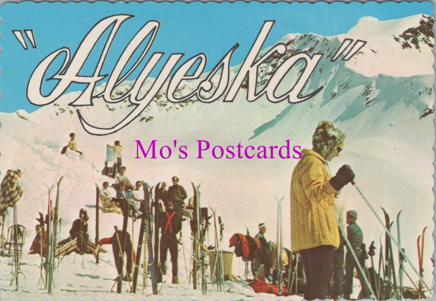 America Postcard - Skiing on Mount Alyeska, Alaska SW14345