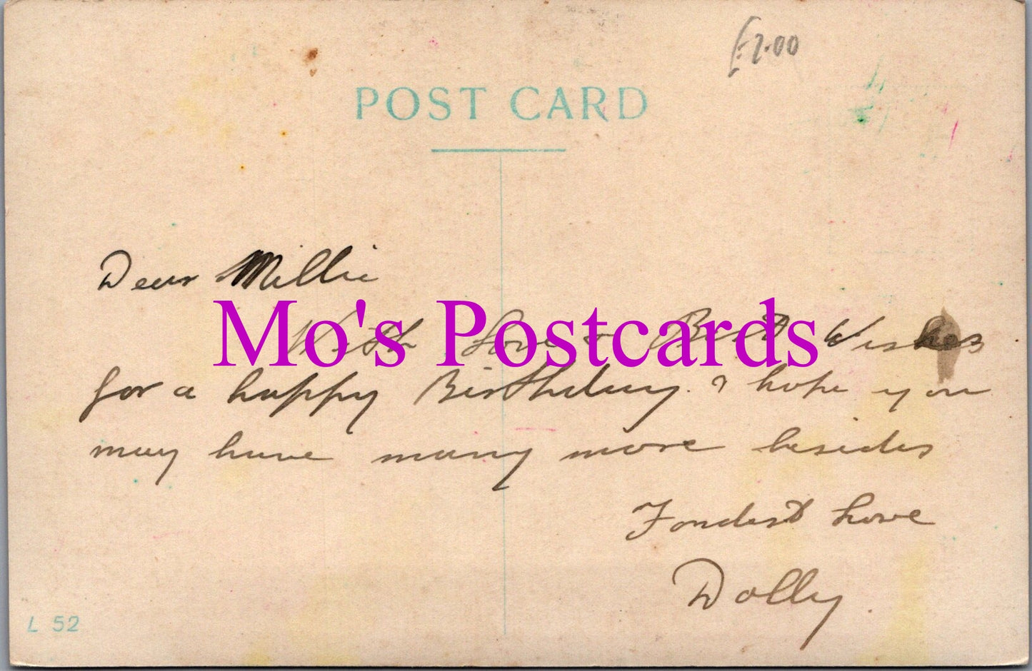 Greetings Postcard - Wishing You Happiness This Birthday DZ74