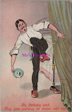 Load image into Gallery viewer, Comic Postcard - Dressing / Birthday Wish / Bad Luck / Nail DZ146