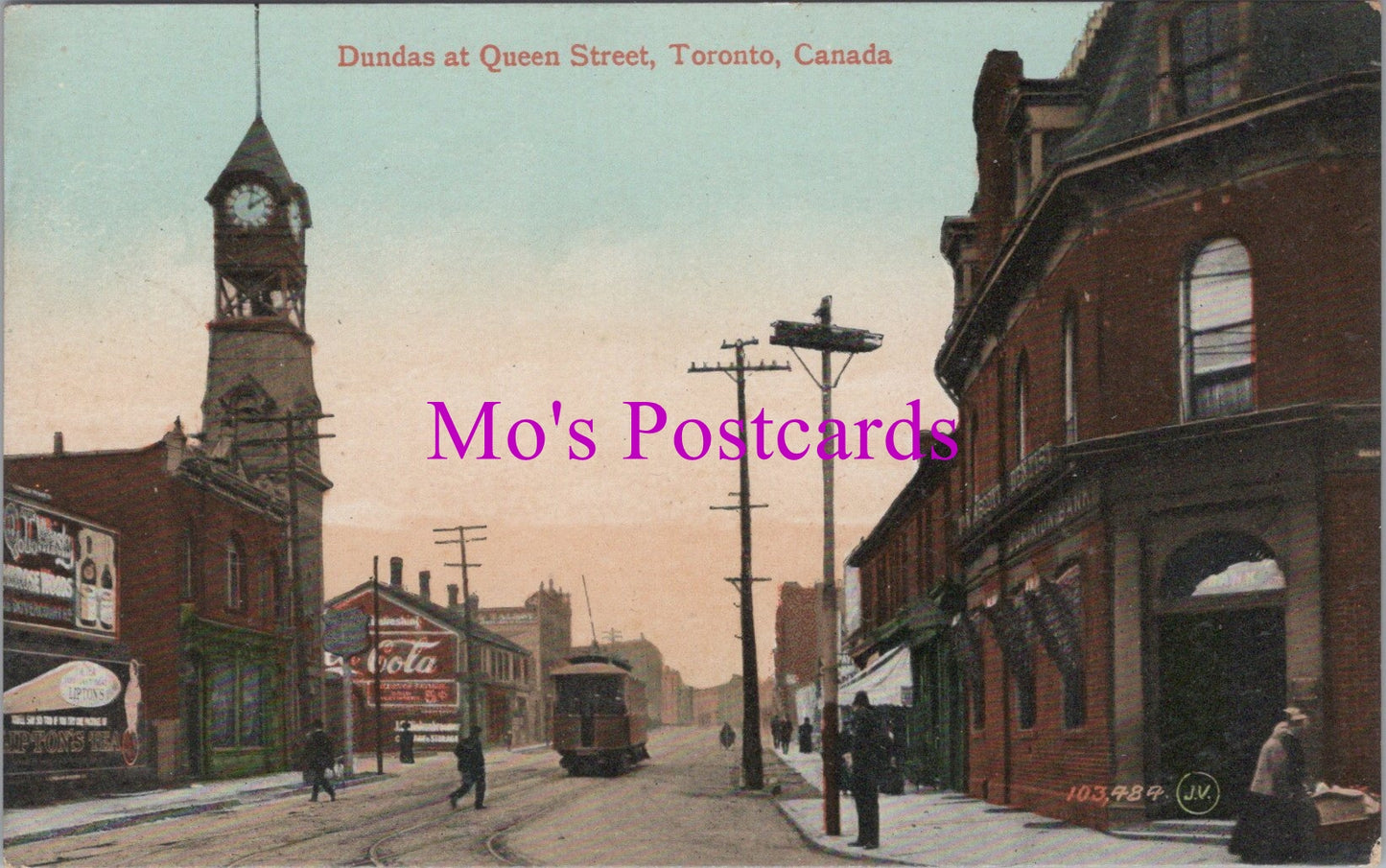 Canada Postcard - Dundas at Queen Street, Toronto DZ346