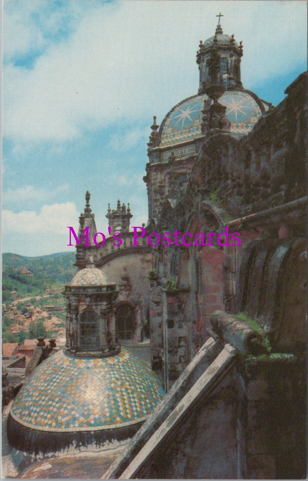 Mexico Postcard - Taxco, Cupolas of The Santa Prisca Church HM99